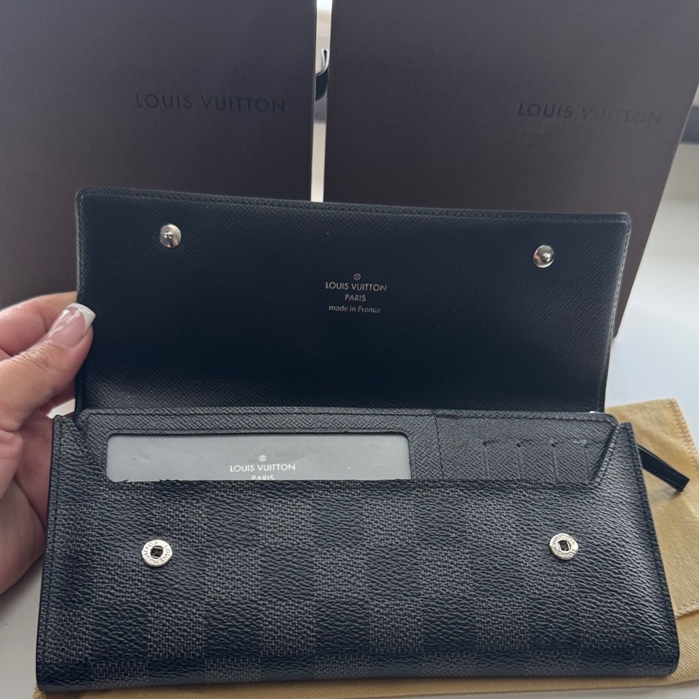 Louis Vuitton Damier Graphite Portefeuille Long Modulable Bifold Wallet - Picture 5 of 8